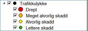 ulykke med alvorlig skade) med grått symbol.