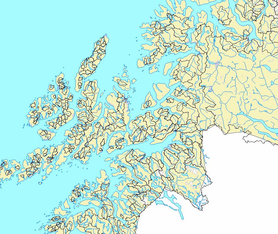 3.3 Nordre Nordland og Vest-Troms Figur 7. FLROSE-diagrammer for uregulerte vannføringsstasjoner i Nordre Nordland og Vest-Troms.