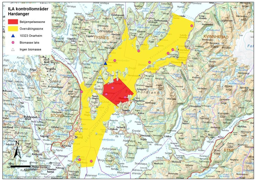 Vedlegg 2 prøvetaking: Plan for prøvetaking i forbindelse med kontrollområder for ILA Uttak av prøver Lokaliteter med laks der det ikke er påvist ILA innenfor kontrollområdet: 1.