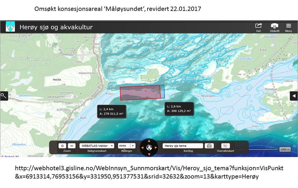 2 TANGO Seaweed, Søknad Akvakultur Lokalitet Måløysundet 1267074, Nov. 2016 2.