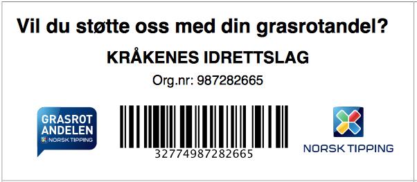 Grasrotandel fra Norsk tipping. Styret har gjennom året forsøkt å øke inntekten til KIL gjennom økt fokus på verving til grasrotandelen.