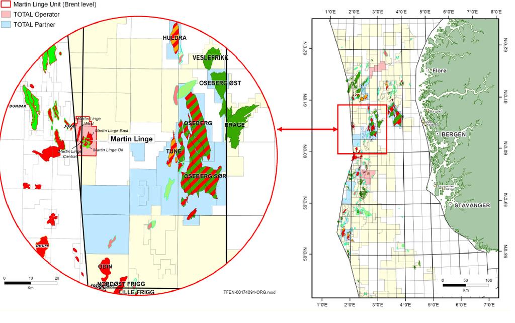 1. Feltets status 1.1. Generelt Martin Linge pilothull Brønnen 30/4-U-1 (Martin Linge pilothull) er lokalisert i lisens PL 043 i midtre del av Nordsjøen, vest for Oseberg nært grensen til britisk sokkel (Fig.