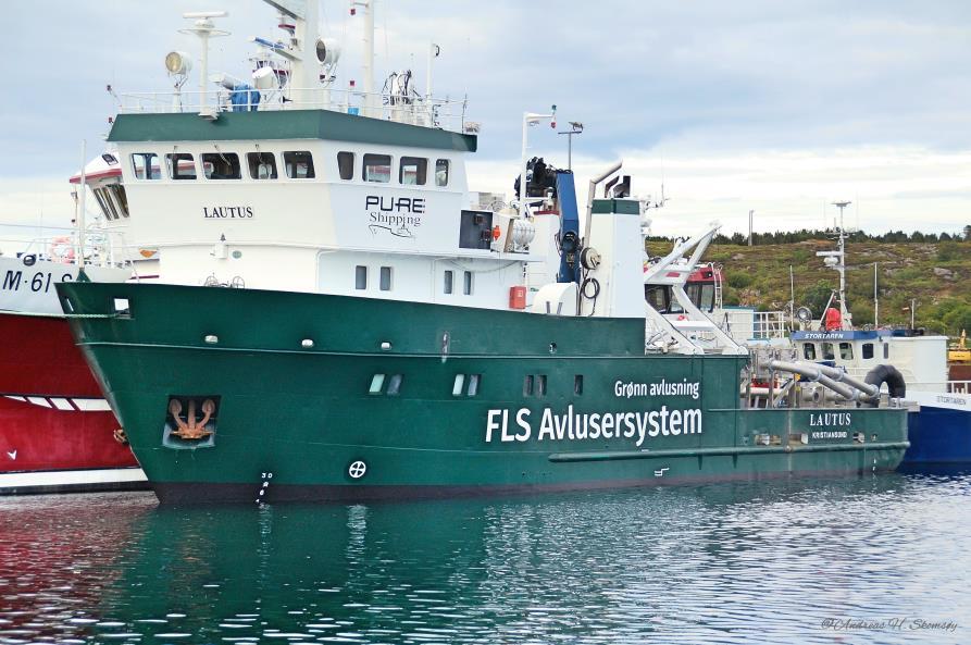 Opplærings- og visningsfartøy M/S «Lautus» Eies og drives av Pure Shipping AS 3 avluserlinjer, total kapasitet 150 tonn/time Lengde 31