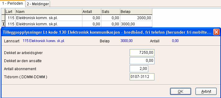 skal korrigere fordelsbeløpet, gjør du følgende: 1.