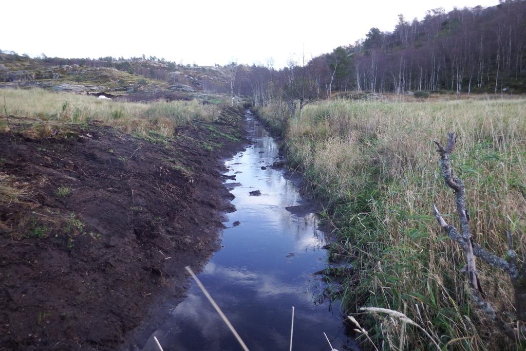 Bilde 2 Hovedkanal er rensket opp.