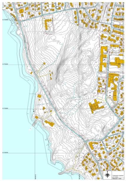 02 Planfakta Planområdet ligger sørvest på Tromsøya og grenser mot boligområder i sør, øst og nord. I vest grenser området til Sandnessundet. Sør-Tromsøya sykehjem ligger rett øst for planområdet.