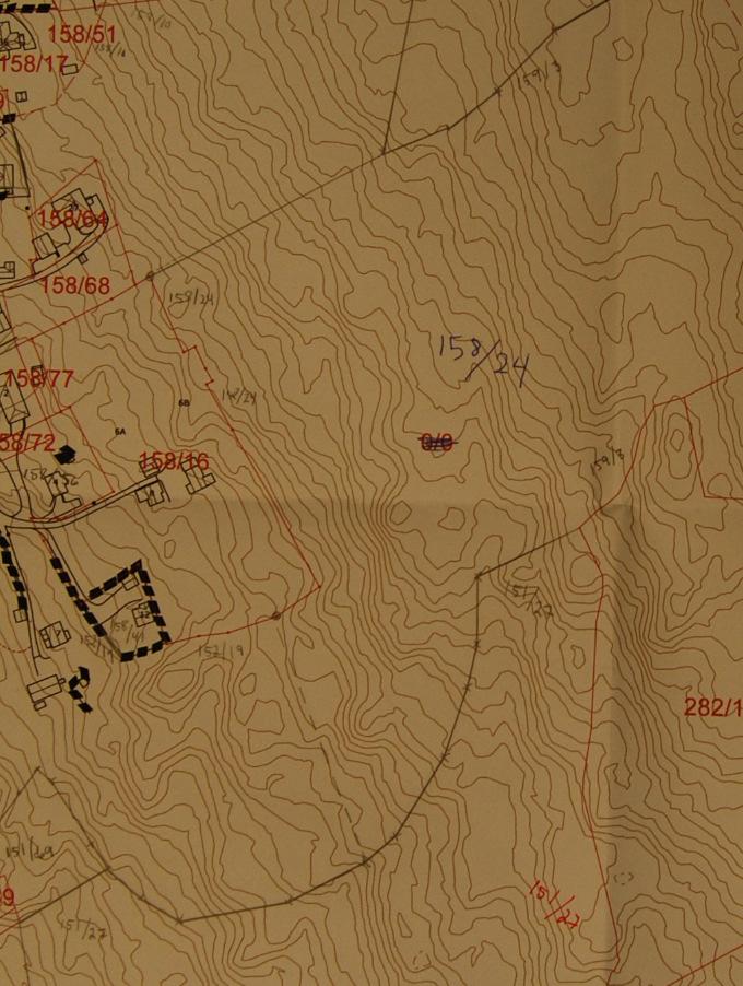 Kvernerud Tegning av kartskisse Begynte med et stort A1-kart med hele området under ett.