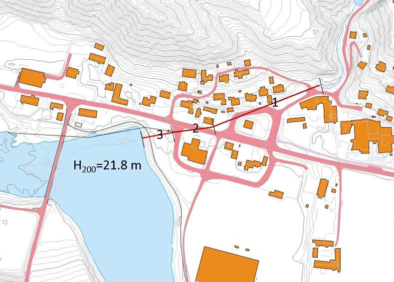 Figur 5: Dagens kulvert har utløp i Verdalselva oppstrøms Austnesfossen Figur 6: Ny kulvert.