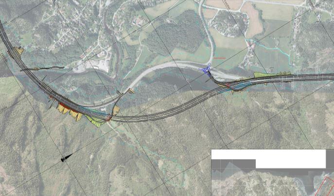 Malvik Mulig endring ved Hommelvik Ny tunnel (880 m) i Hommelvik for å oppnå 110 km/t Sannsynligvis ikke teknisk mulig med