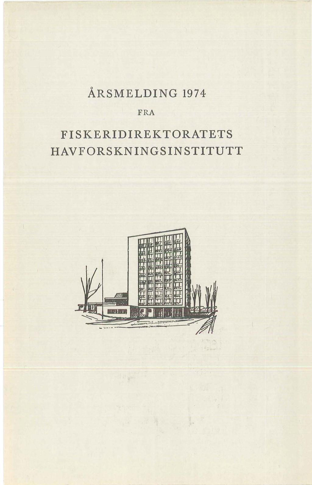 o ARSMELDING 1974 FRA