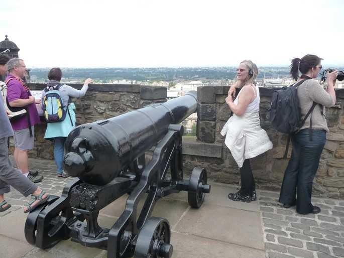 Anne Berit på Argyle Battery.