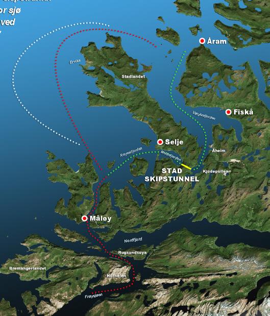 » Stad skipstunnel ligger i Selje kommune i Møre og Romsdal.