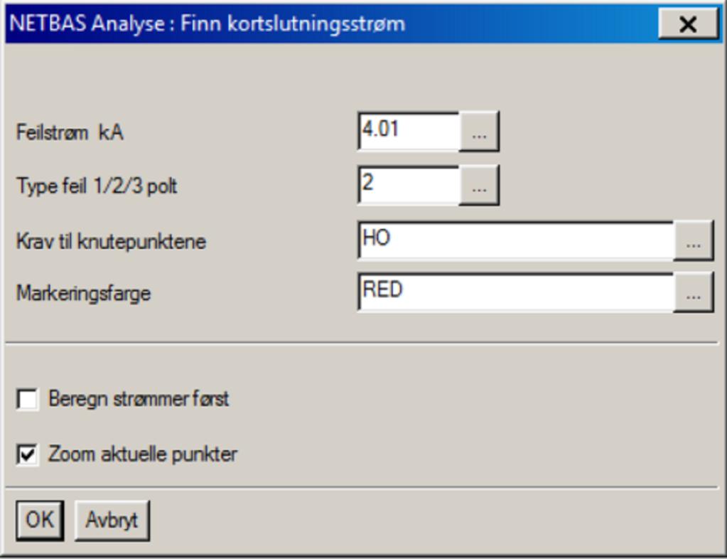 APPENDIX A. VEDLEGG 97 Figur A.1: Grensesnitt i NetBas for funksjonen Finn kortslutningsstrøm.