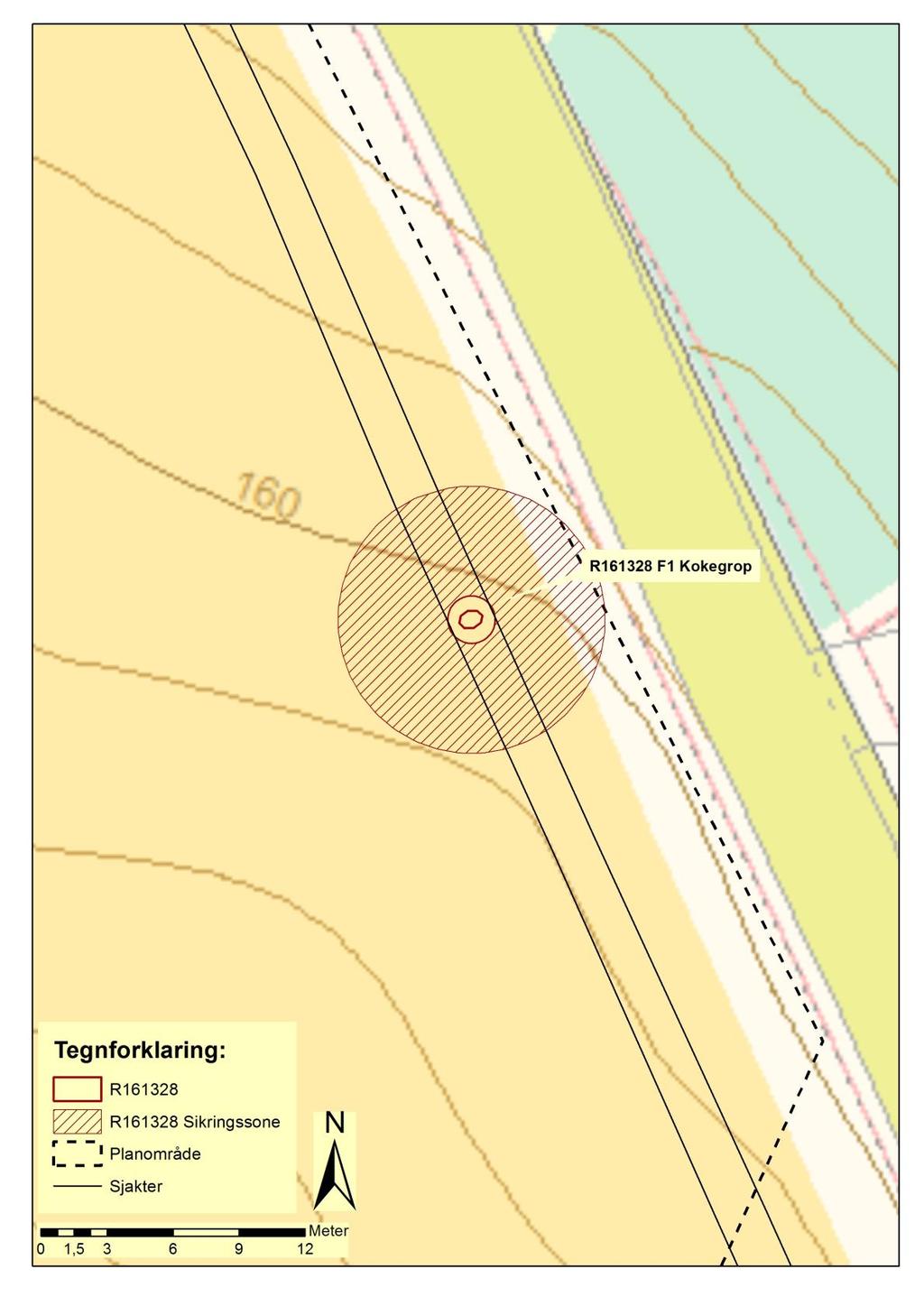 R161328 Kokegroplokalitet fra romertid/folkevandringstid, gbnr