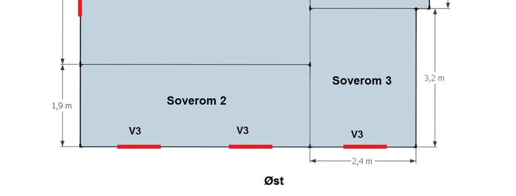 Beskrivelse av veggkonstruksjon er derfor basert på tilgjengelig informasjon, synlige sjikt og overflater, samt total veggtykkelse. Innhentet informasjon er oppsummert i tabell 1, 2, 3 og 4.