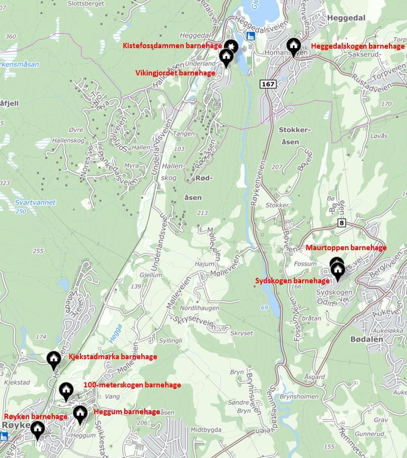 ikke så gunstig til i forhold til offentlig kommunikasjon. Bør evt. planlegges for etablering senest 2020.