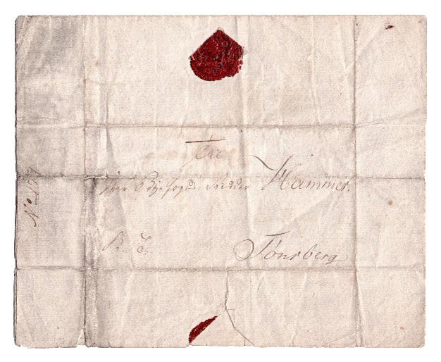 Brev til byfogd Hammer i Tønsberg, datert 1819 angående etterlysning av Ole Høiland. Til Herr Byfoged Ridder Hammer Aggershus Stift har under 24de d. m.