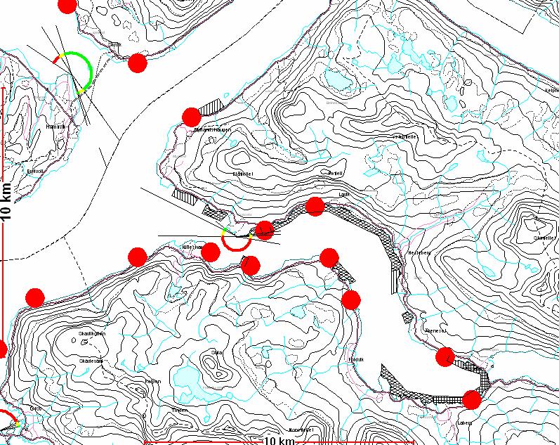 Kartverk -arealplanlegging PBL Kystsoneplan Gratangen.