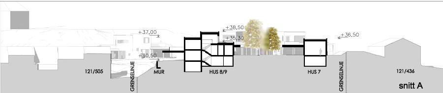 Den har òg fått samme uttrykk som tomannsboligene og dermed en bedre arkitektonisk tilpassing (se figur 31).