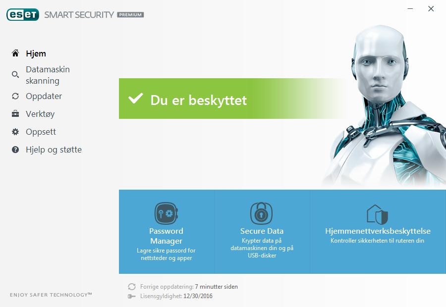 3. Veiledning for nybegynnere Dette kapittelet gir en innledende oversikt over ESET Smart Security Premium og produktets grunninnstillinger. 3.