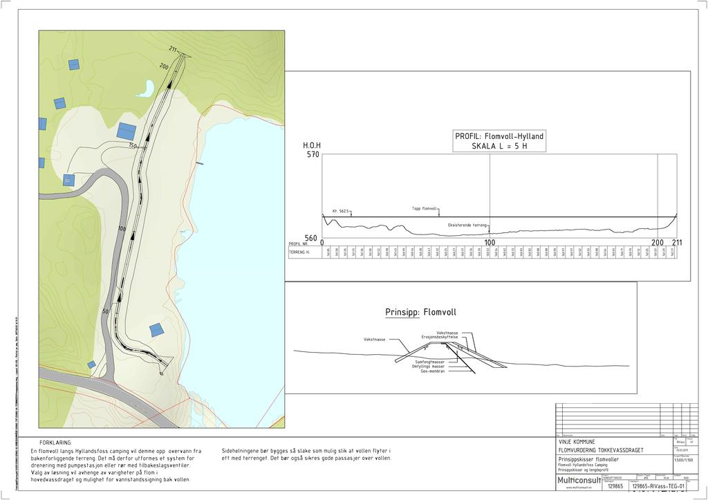 11 1 H. O. H 7 P R O F I L : F l o m vo l l - H yl l a n d S K A L A L = H Kt.. Topp flomvoll 1 PROFIL NR. TERRENG H. 1 1 1 1 8 1. 1. 1. 1. 1. 1. 8 1. 9. 8. 7... Eksisterende terreng 7. 7.. 9.....7 8 8 7 7 1.