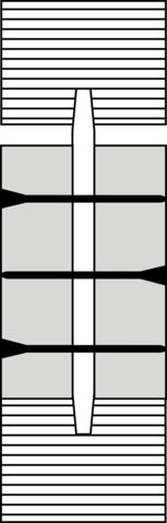 Hunton I-Bjelken SJL 60 Spalte 5-10mm Stegforsterkning av kryssfiner 25mm Festes med skruer (eks. 4,5x50). Kan skrus fra en side.