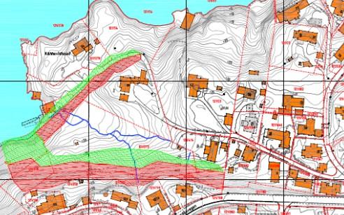 Trafikkforhold Planområdet grenser mot Nordåsvegen, fylkesveg 180, 2-felts vei, med fartsgrense på 50 km/t. Her er det fortau langs sørsiden av veien og rekkverk.