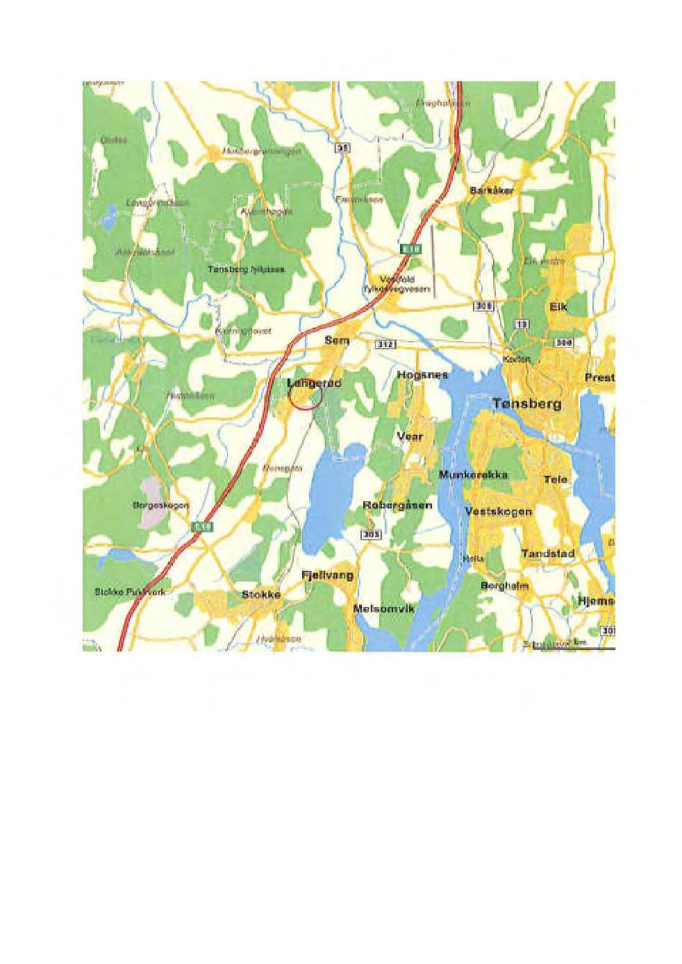 Oppdrag nr. 6100727 Målestokk: 1:50 000 Status: GS langs Ravein Statens vegvesen Region sør P.B.