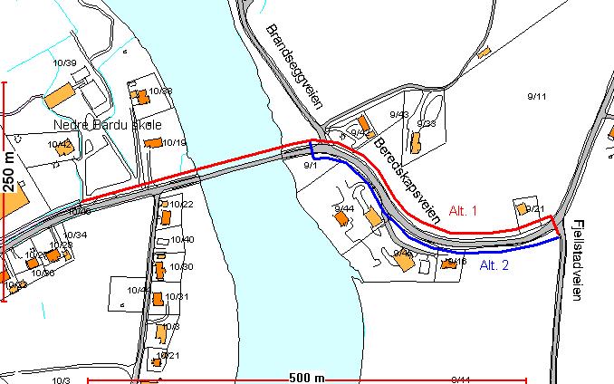 Planområdet Planområdet ligger ca 20 km nord for Setermoen sentrum og strekker seg ca 600 meter langs Fv.