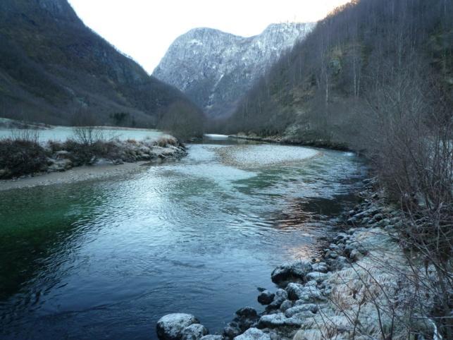 Sivleselvi og Jordalselvi. (figur 1). Foto Leif Magnus Sættem Foto 1 Foto 2 Foto 3 Foto 4 Foto 1-4. De ulike delene av Nærøydalsvassdraget.