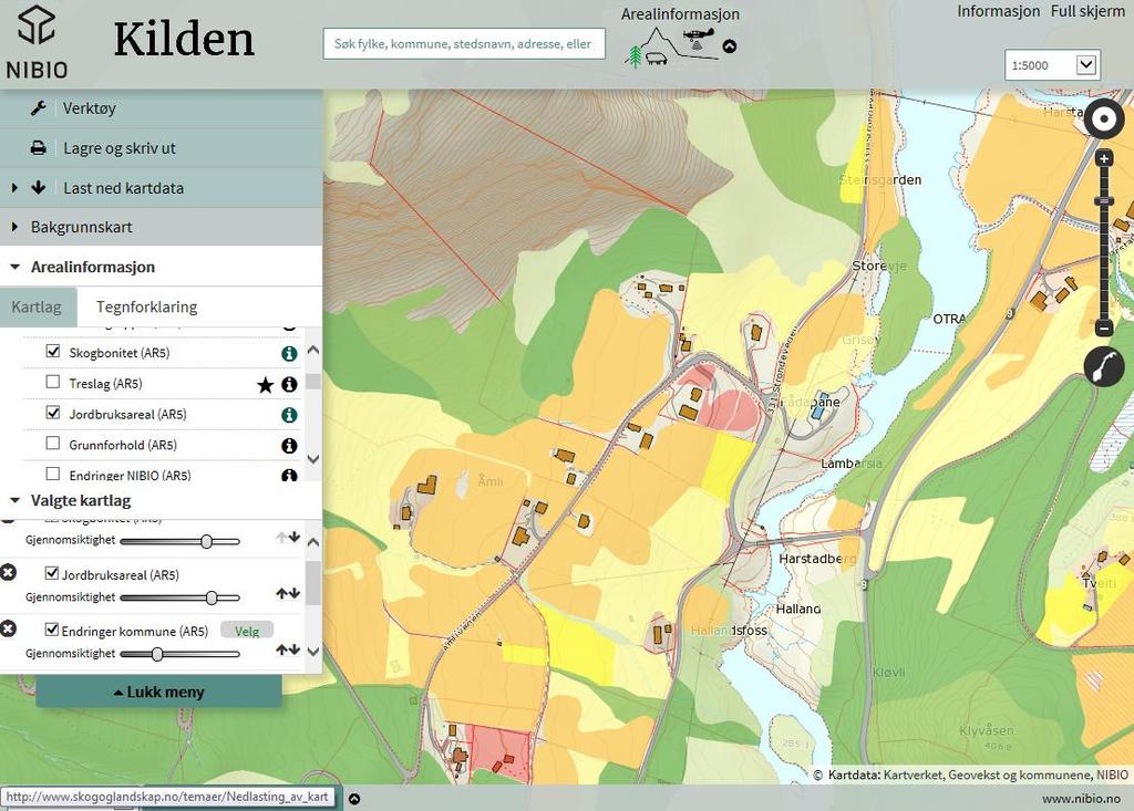 Agder Kommunerevisjon IKS Jordbruksareal, kartverk og definisjoner av dyrkbar mark 8 Til kartleggingen ble det benyttet flyfotografering og kartkonstruksjon.