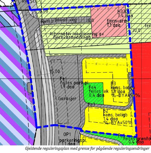 Sammendrag: Lunner kommune, Eiendom og infrastruktur, har iverksatt endring av del av reguleringsplan for Skolevegen. Plankonsulent er Areal+ og Larkas Arkitekter A/S.