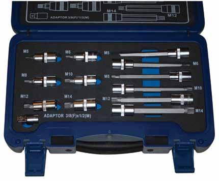 SMP-122040 XZN PIPESETT 1/2 SM PRO Korte piper Lengde: 55 mm M5, M6, M8, M10, M12, M14 Lange piper