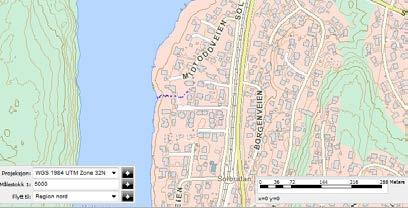 Den er derfra lagt i rør og kulvert både under Solbråtanvegen og jernbanelinjen helt ut i Kolbotnvannet (ca 110 m).