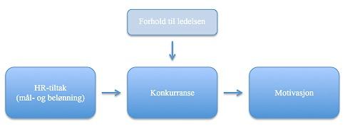 Figur 7: Mulig presisering av faktorenes påvirkning på ansattes motivasjon.