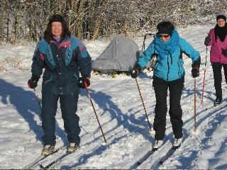 Ivrige Ski TMA deltakere i skiløypa Kap 3.