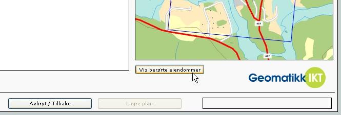 4.8 Vise berørte eiendommer (omvendt matrikkelsøk) Hvis kommunen har aktivert støtte for matrikkelsøk (se kap