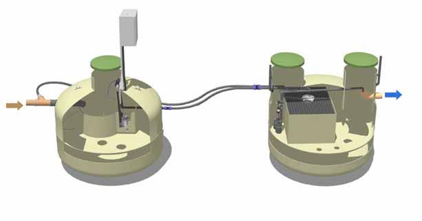 20117 BioTank - Kompaktanlegg med innebygd grøft BioTank er et kompaktanlegg der grøften er bygd inn i en tank.