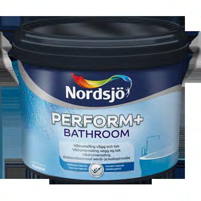 Perform+ Bathroom Perform+ Bathroom er en halvblank akrylmaling beregnet for materialer i våtrom innendørs, som puss, betong og gipsplater.