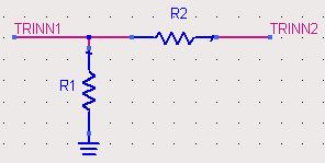 Utgangen ble matchet for forsterkning ved begge frekvenser. En ideell versjon av det ferdige trinnet er vist i Figur 32. Komponentverdier er bare illustrative.