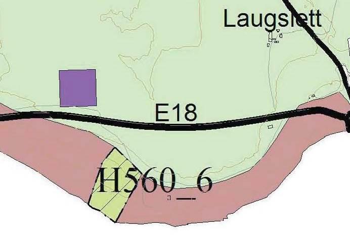 fremtidig næringsområde. Utsnitt av kommuneplanens arealdel 2007 2020, Trøgstad kommune. 4 ALTERNATIVER 4.1 O alternativet 0 alternativet er referansealternativet og opprettholder dagens situasjon.