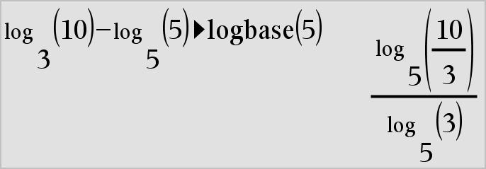 log() /s taster Hvis Uttr2 utelates, brukes 10 som grunntall.