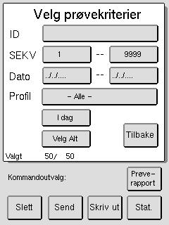 E. Finne resultater og prøvelister F.