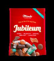 Minde Jubileum 250 g Blandede sjokolader sukker/socker, kakaomasse, kakaosmør, melke- /mjölk-/mælkepulver, karamellfyll/toffee (glykosesirup,