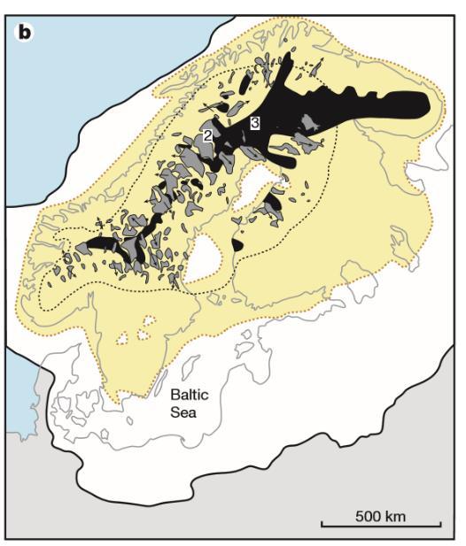 Kapittel 2 Områdebeskrivelse 2.2 Kvartærgeologi Isdekker og mindre breer har hatt en stor påvirkning på landskapet i Nordland.