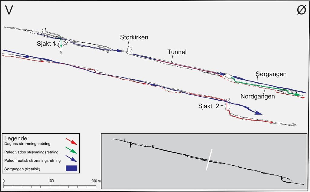 Kapittel 5 Resultat Figur 5.22: Paleostrømmer og dagens strøm i Larshullet.