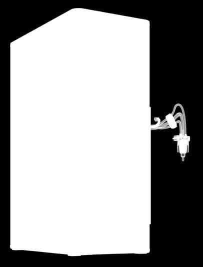 Du kan tilkoble en Tetra Pak og kan ha 5 1-liter kartonger på lager. Kjøleskapets temperatur er standard 4ºC. Hvis FreshMilk brukes mye, kan du velge en beholder.