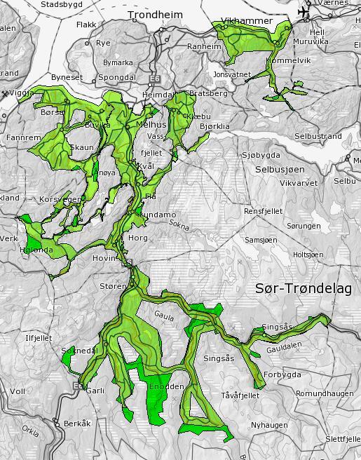 Pågående FKB-prosjekt (Geovekst) Prosjekter med oppstart i 2016: Melhus/Skaun/Klæbu/Malvik 2016: Leveres fra firma vinteren 2017 Midtre Gauldal 2016: Leveres fra firma vinteren 2017 Ha tilstrekkelig