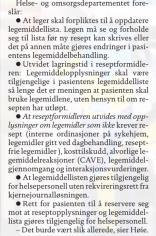 LIB i RF og multidose Nasjonal legemiddelliste - Dagbladet 060617 Fastlegen er LIB ansvarlig lege LIB i RF