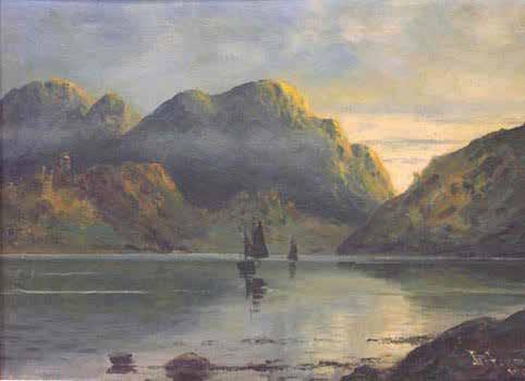 2015: Jan Kåre Andreassen Fra Nærøyfjorden 38 x 30 cm Olje på plate Wendelboes